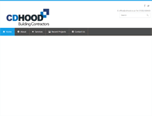 Tablet Screenshot of cdhood.co.uk